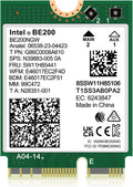 WiFi 7 Wireless Card BE200 NGW - Tri-Band 5800Mbps Upgrade