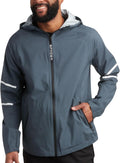 Waterproof Rain Jacket for Men - Lightweight Hooded Windbreaker