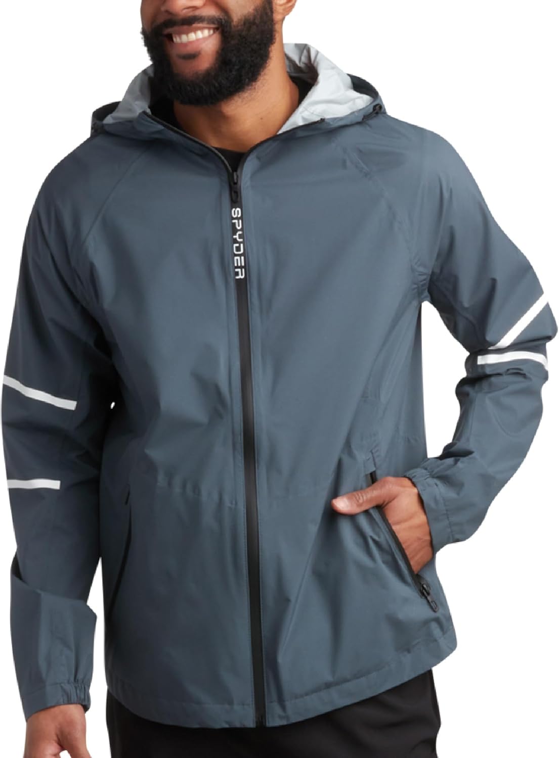 Spyder Mens Rain Jacket - Waterproof Lightweight Windbreaker