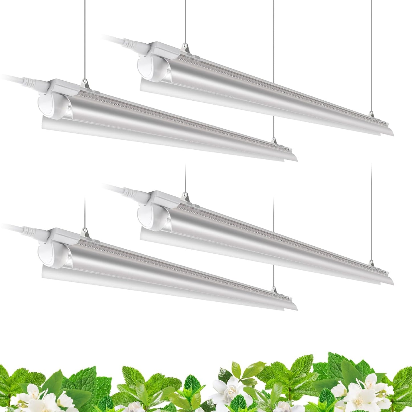 Barrina T8 Grow Lights for Indoor Plants - 4FT Full Spectrum