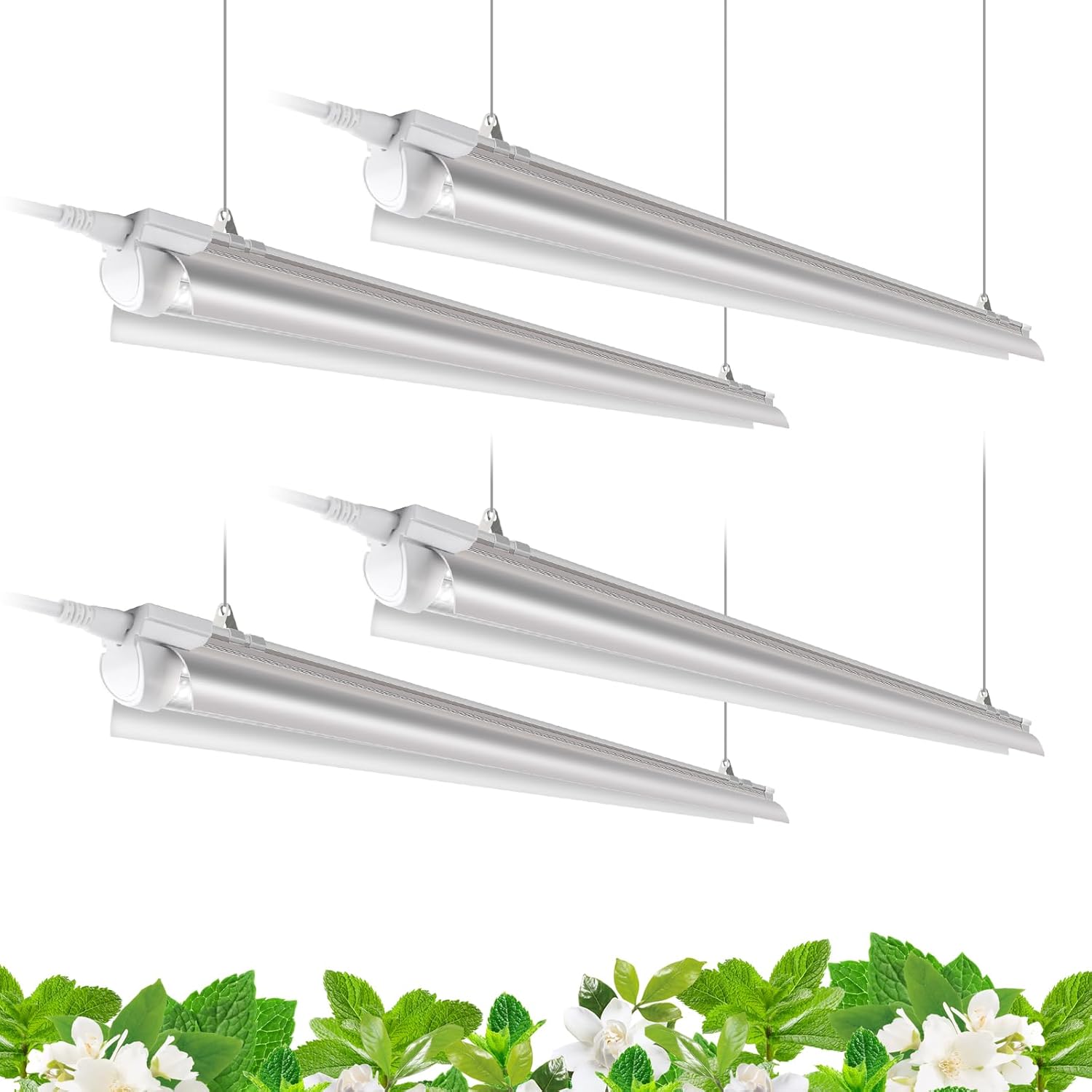 Barrina T8 Grow Lights for Indoor Plants - 4FT Full Spectrum