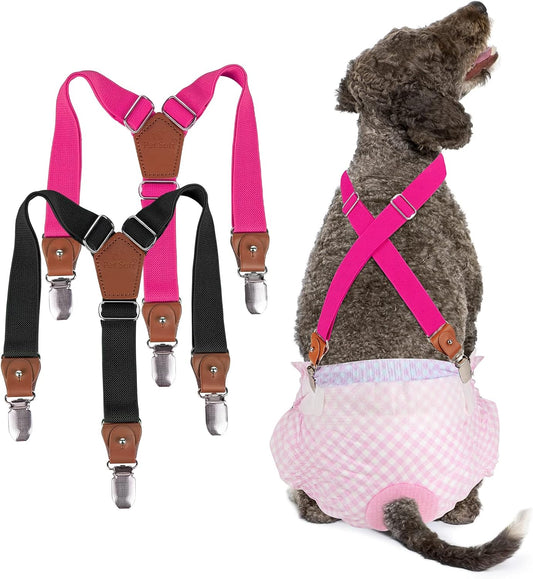 Comfortable Dog Diaper Suspenders Set, Perfect for Dog Skirts