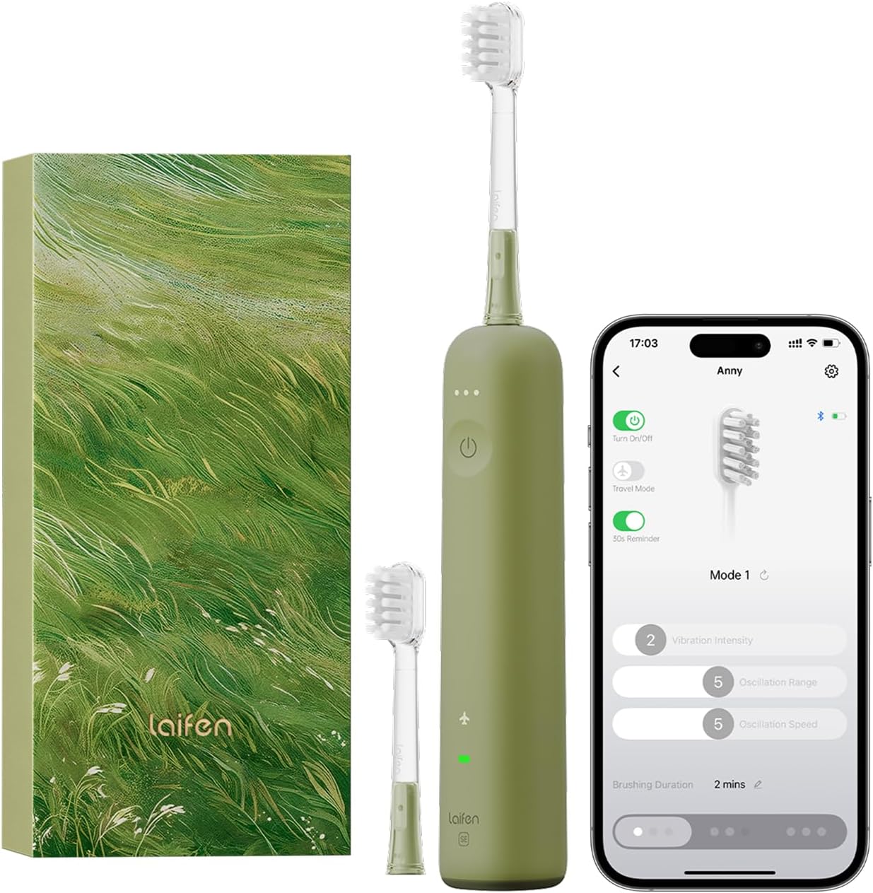 Laifen Wave Special Electric Toothbrush for Gentle Cleaning