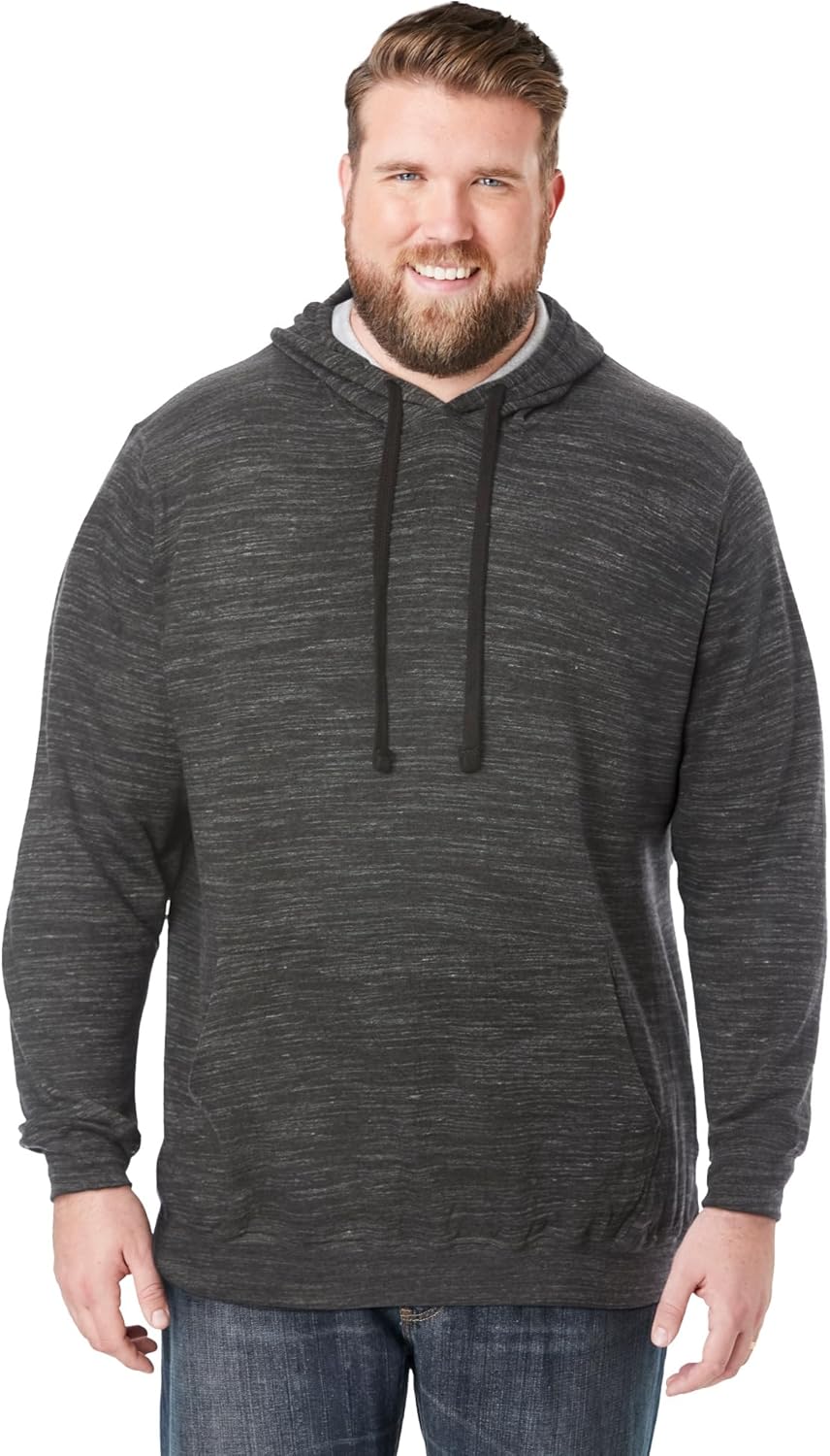 KingSize Men's Big & Tall Fleece Pullover Hoodie for Comfort