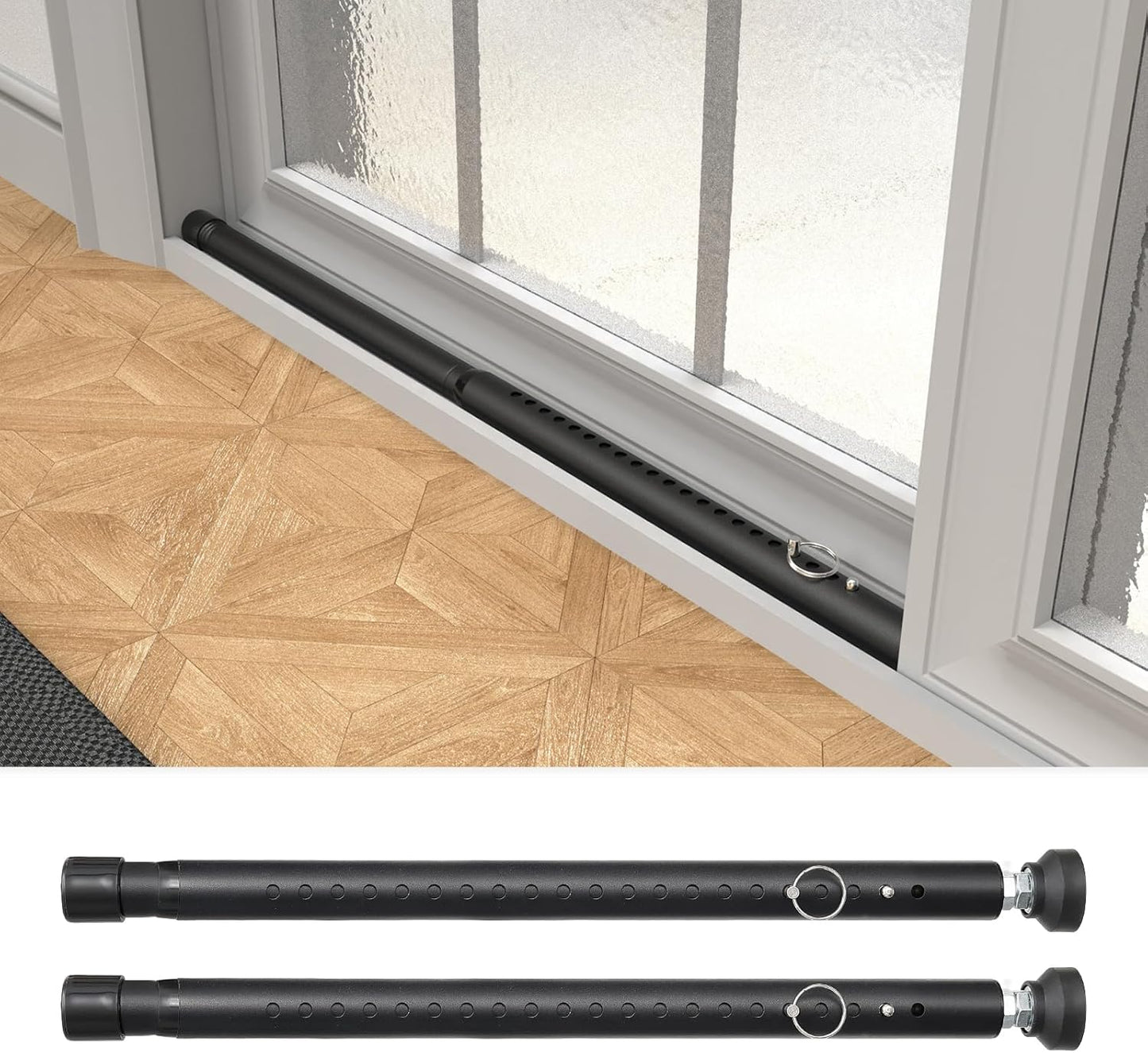 Sliding Door Security Bar Adjustable Lock for Home Safety