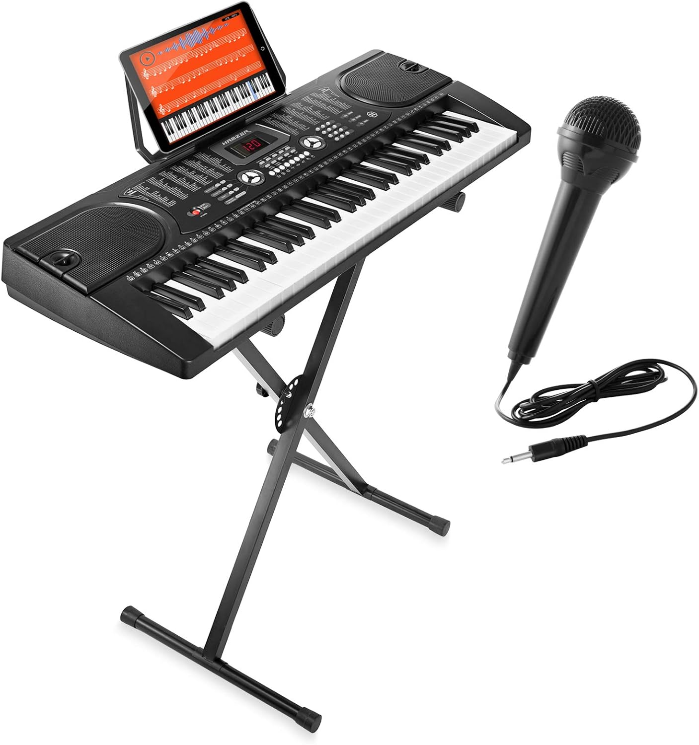 Hamzer 61 Key Electric Keyboard Piano for Beginners and Pros