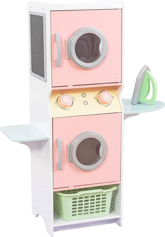 KidKraft Laundry Playset Wooden Stacking Washer and Dryer Toy