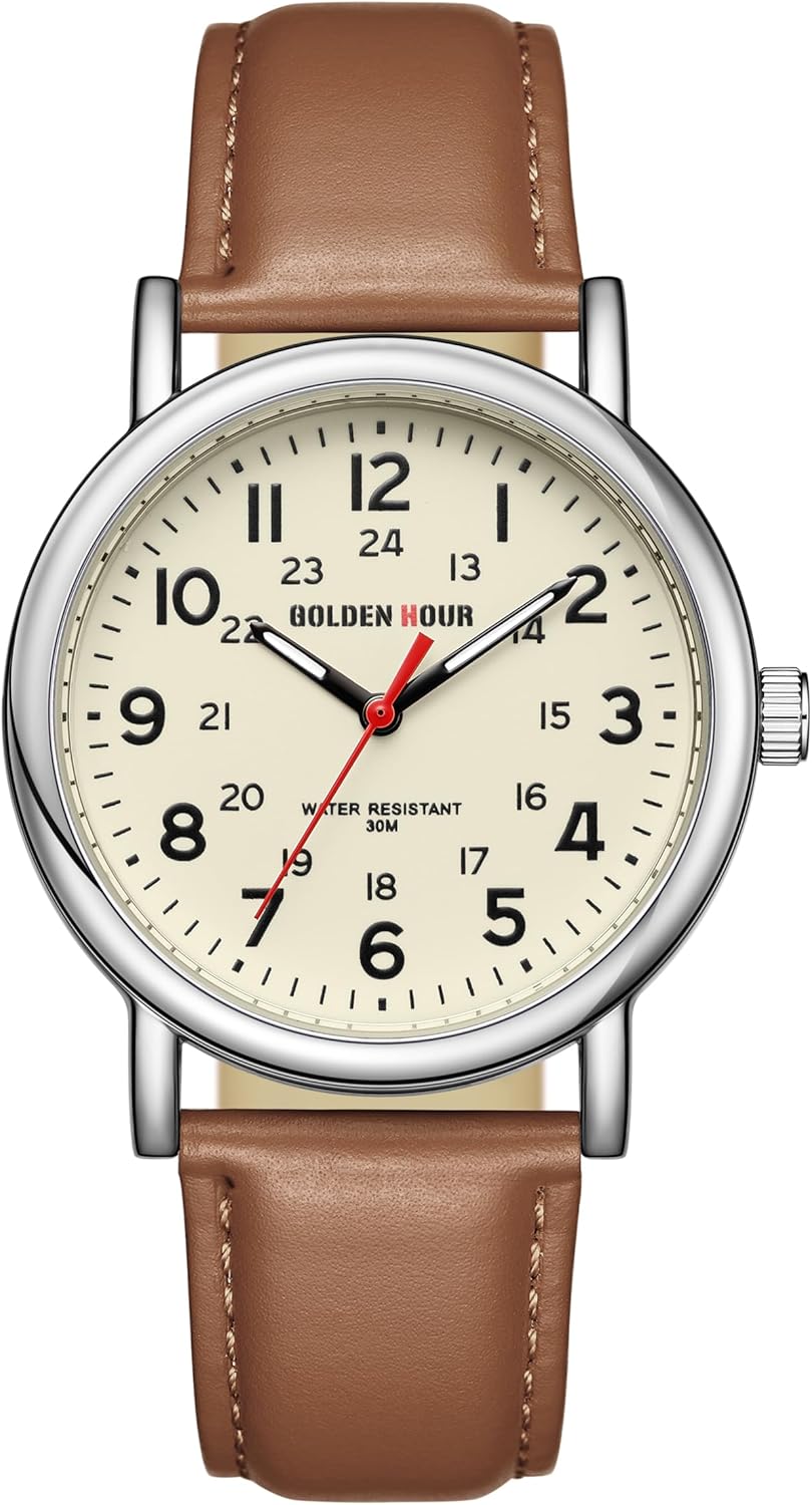 Easy Read 38mm GOLDEN HOUR Mens Quartz Watch