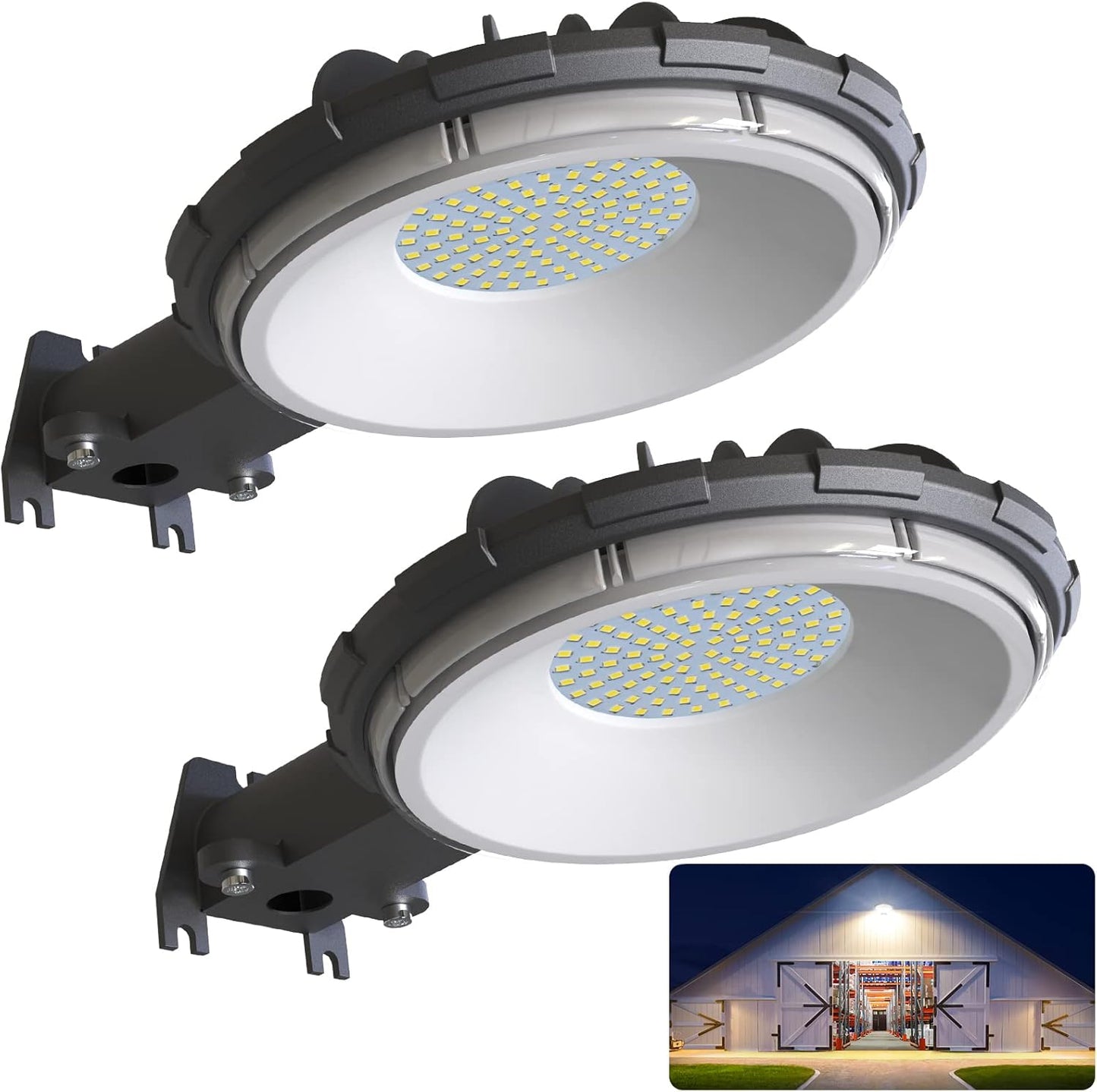 Deerdance LED Barn Light - 10000LM Dusk to Dawn Outdoor Lighting