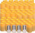 72-Pack Realistic Flameless LED Candle with Remote - Safe Event