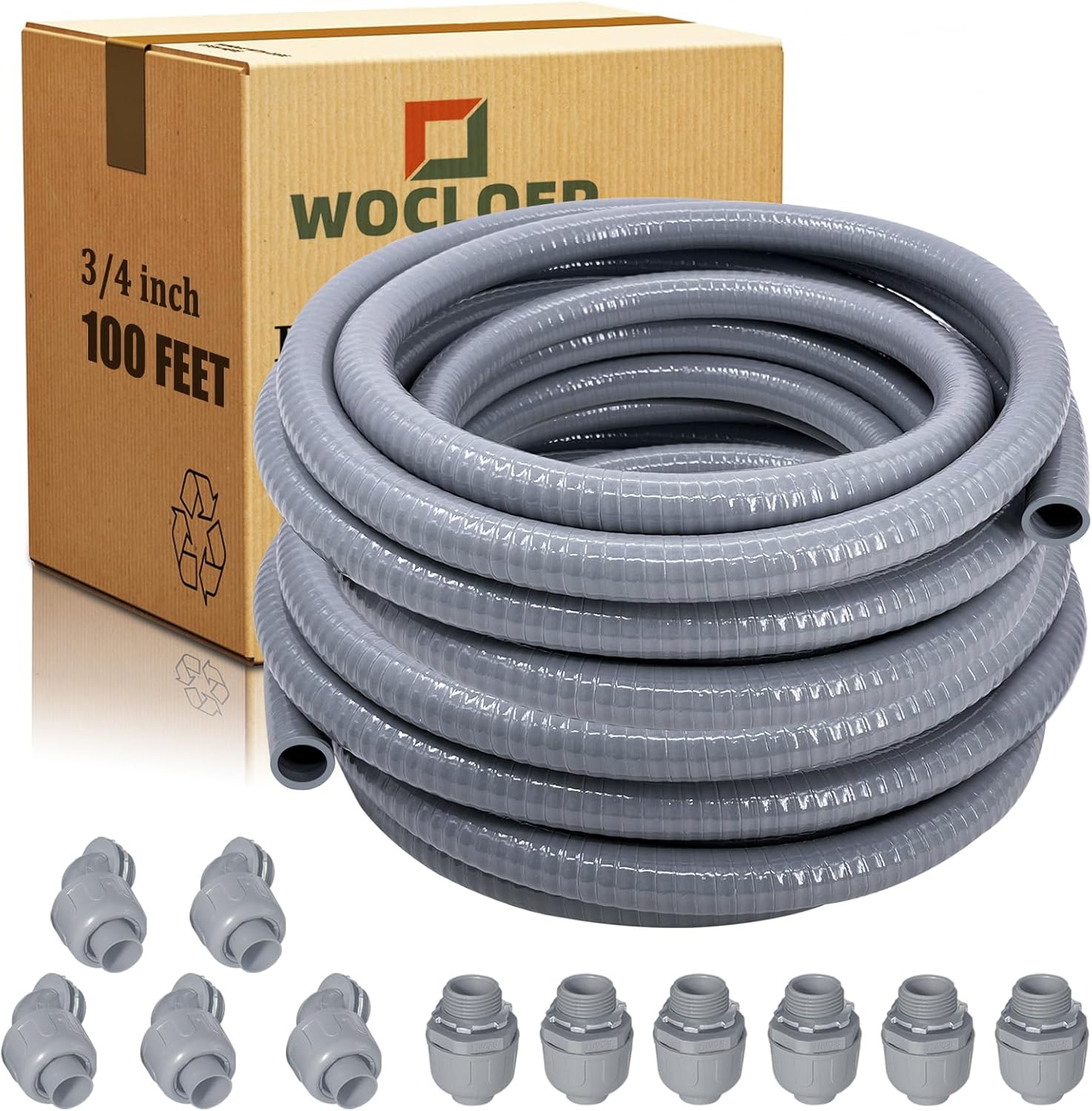 3/4 inch Liquid-Tight Conduit Kit for Flexible Electrical Needs