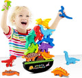 FFTROC Montessori Dinosaur Stacking Toys for Toddlers - Educational
