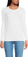 Women's Cotton Rib Knit Long Sleeve T-Shirt - Soft Layering