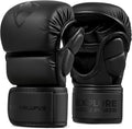 MMA Gloves for Men & Women - Hybrid Open Palm Sparring Gloves