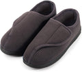 LongBay Men's Memory Foam Diabetic Slippers - Supportive Plush House 1
