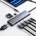 USB C HUB for iPad Pro 9-in-1 Adapter - 4K HDMI, PD Pass-Through