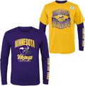 NFL Boys Youth Game Day 3 Pack T-Shirt and Long Sleeve Combo Set