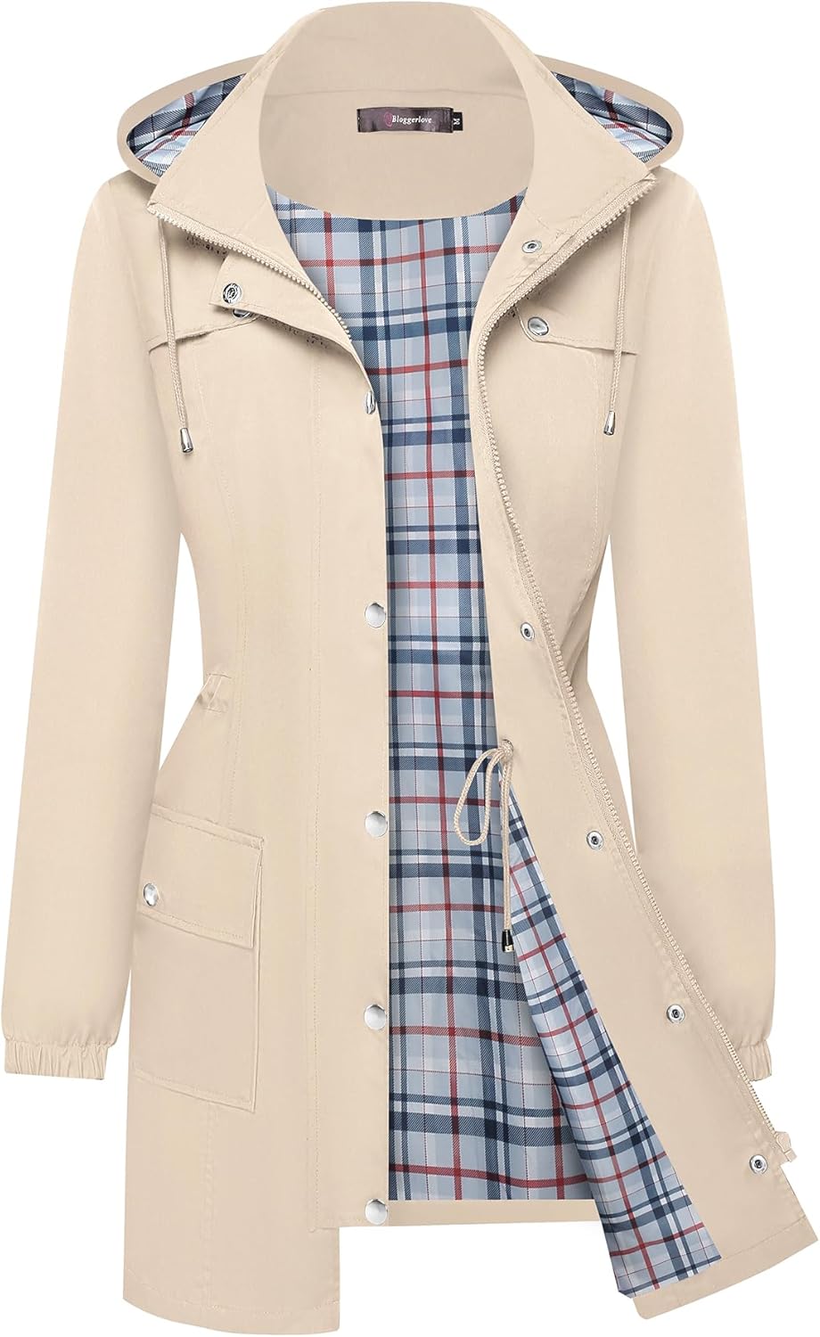 Lightweight Rain Jacket for Women - Waterproof Windbreaker Coat