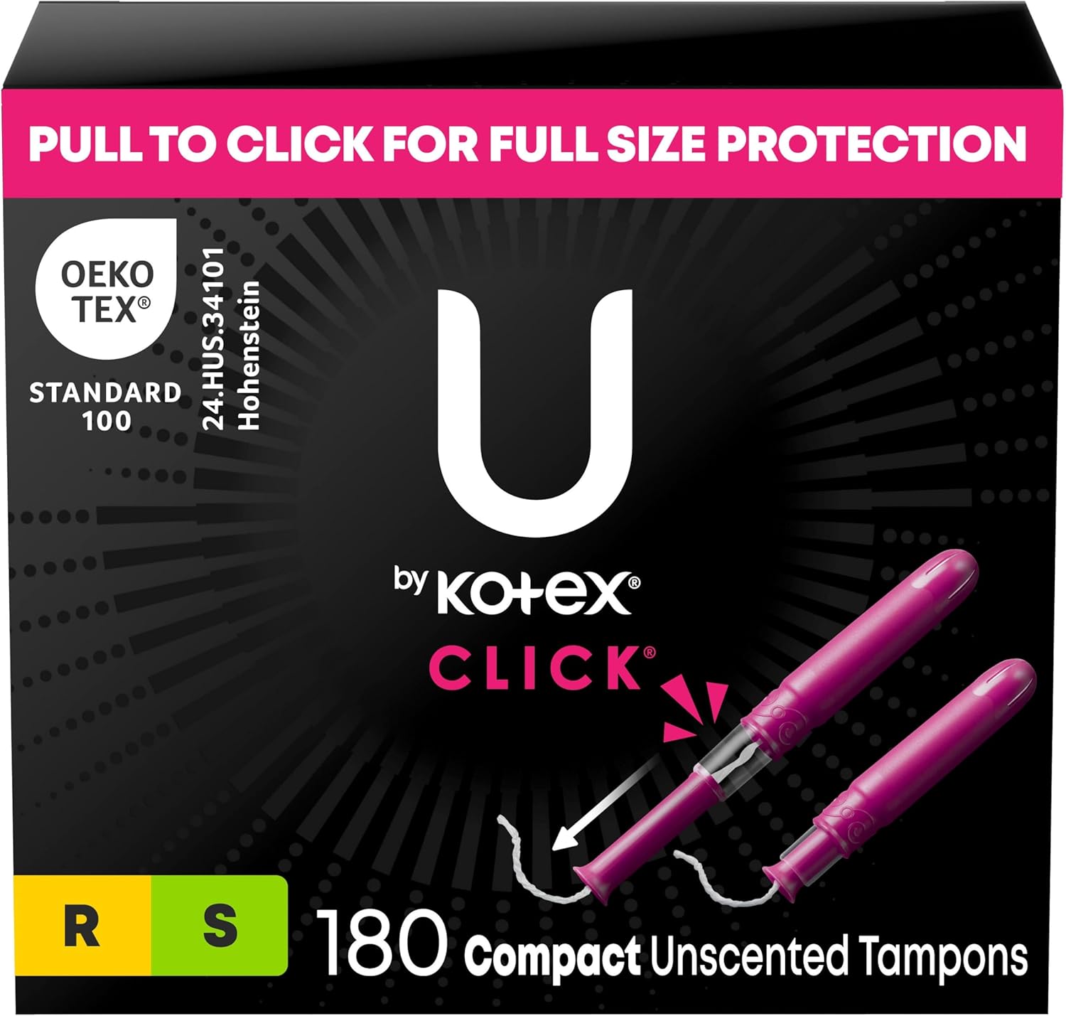 U by Kotex Click Multipack Tampons for Ultimate Comfort