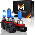 H11 9005 Halogen Headlight Bulbs 5000K White - Bright Fitment