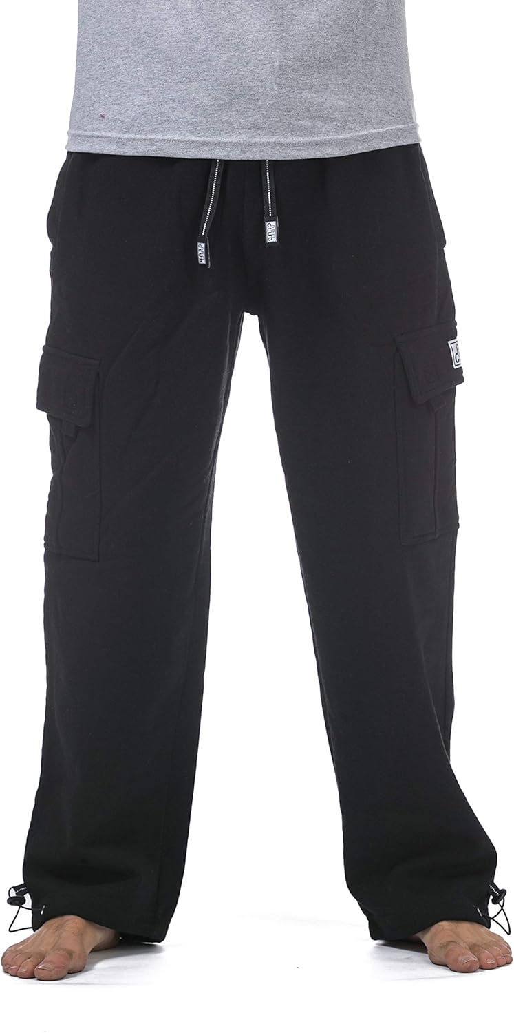 Pro Club Men's Heavyweight Fleece Cargo Pants for Ultimate Comfort
