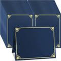 80 Pcs Certificate Holders Bulk Navy Blue Diploma Covers - Elegant