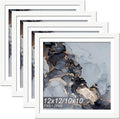 White 12 x 12 Frame Set of 4 - Frames for Diamond Art and Photos