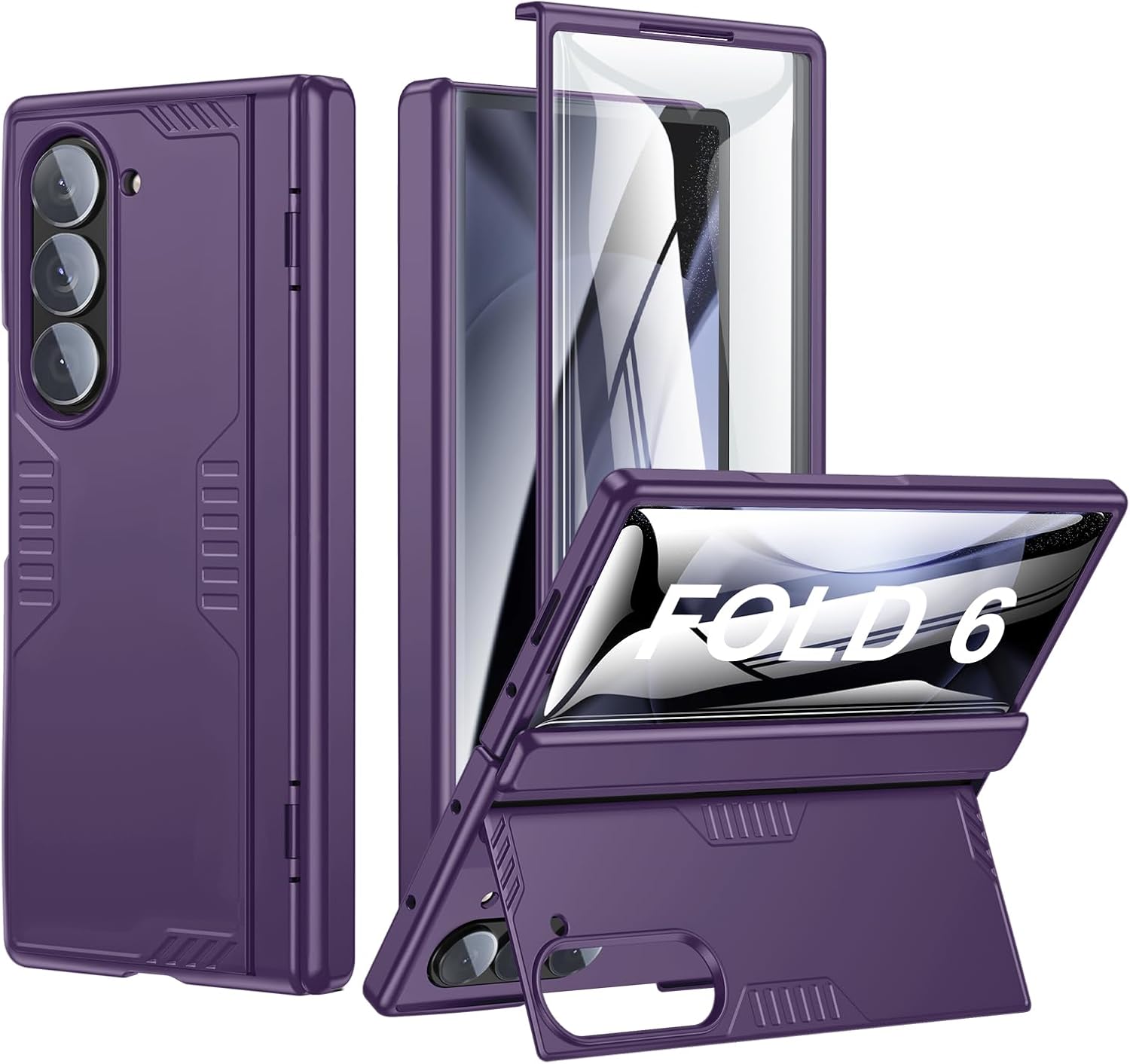 Samsung Galaxy Z Fold 6 Case with Hidden Kickstand & Protection