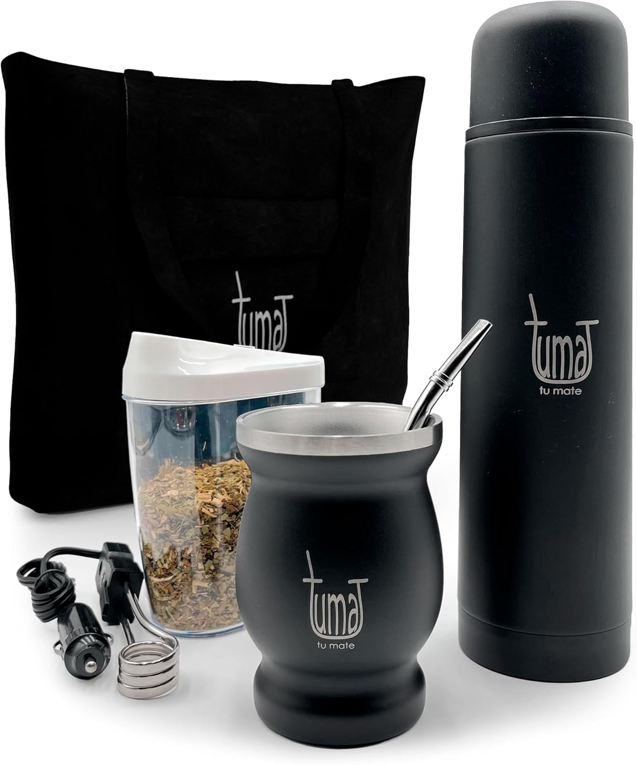 Complete Yerba Mate Kit with Stainless Steel Cup and Thermos