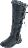 Forever Link Klein-70 Mid-Calf Slouch Buckle Flat Boot (Style Q3TK)