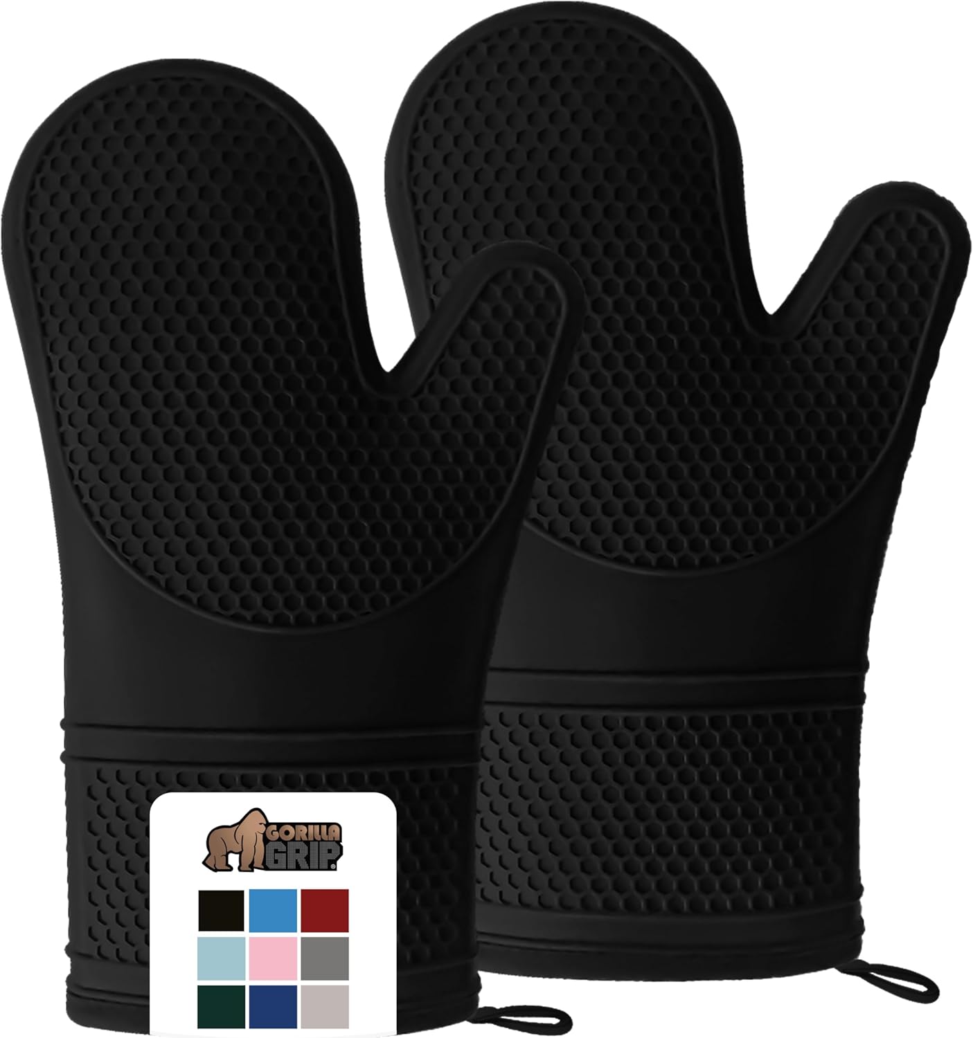 Kitchen Essential: Heat and Slip Resistant Oven Mitts Set by Gorilla Grip