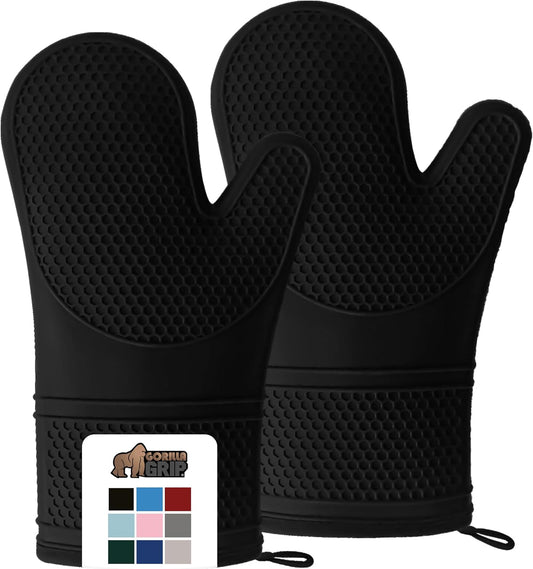 Kitchen Essential: Heat and Slip Resistant Oven Mitts Set by Gorilla Grip