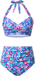 High Waisted Bikini Set for Women with Tummy Control Style