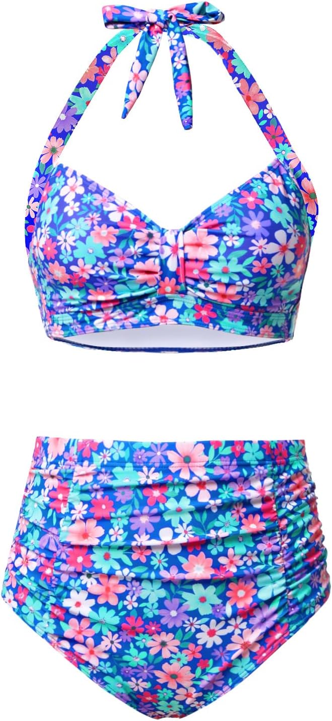 High Waisted Bikini Set for Women with Tummy Control Style