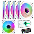GPERHUAN RGB Fans 5pack 120mm PWM ARGB Case Fan for PC