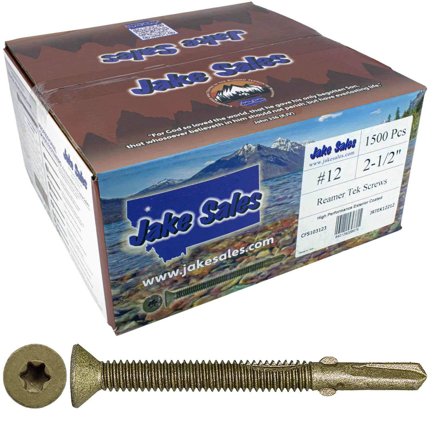 Jake Sales Reamer Tek Torx Screws for Wood to Metal Fastening
