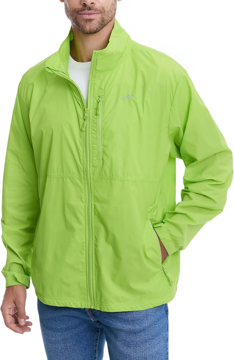 Lightweight Packable Windbreaker Jacket for Outdoor Activities