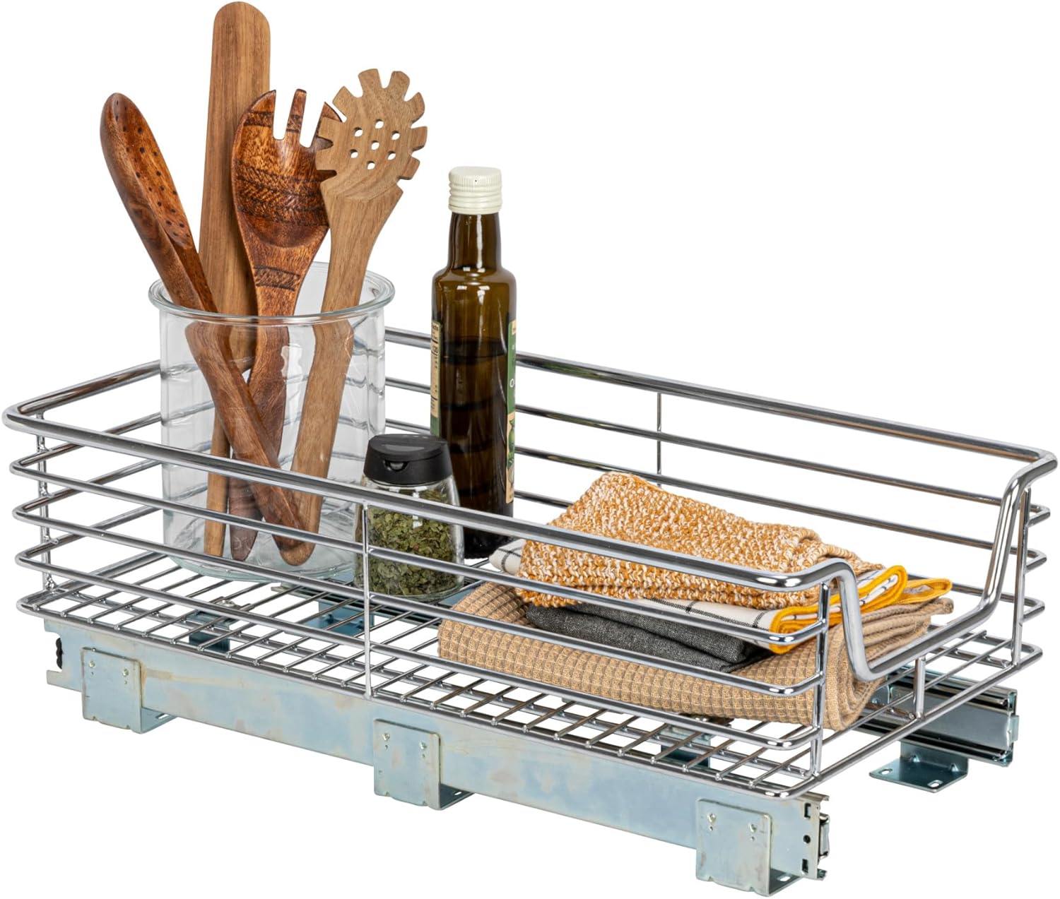Household Essentials Glidez Chrome-Plated Steel Under Sink Organizer
