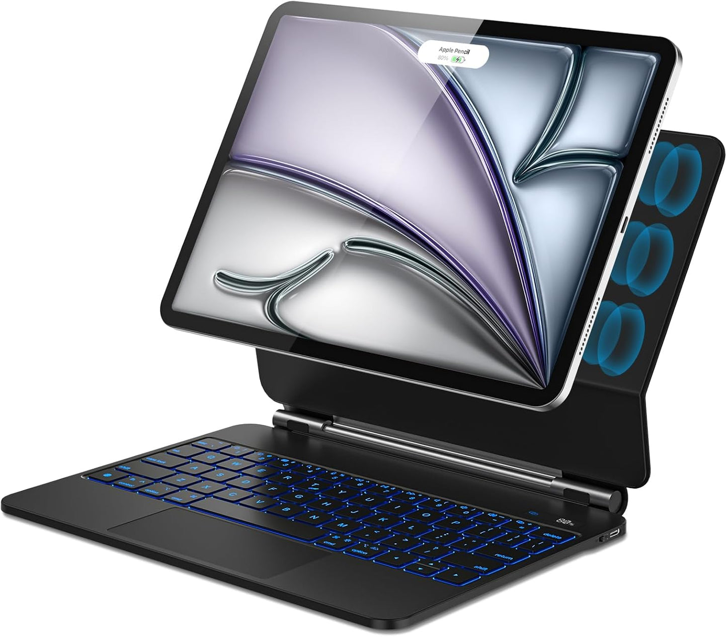 Keyboard for iPad Air 11 inch with Floating Stand and Backlit Keys