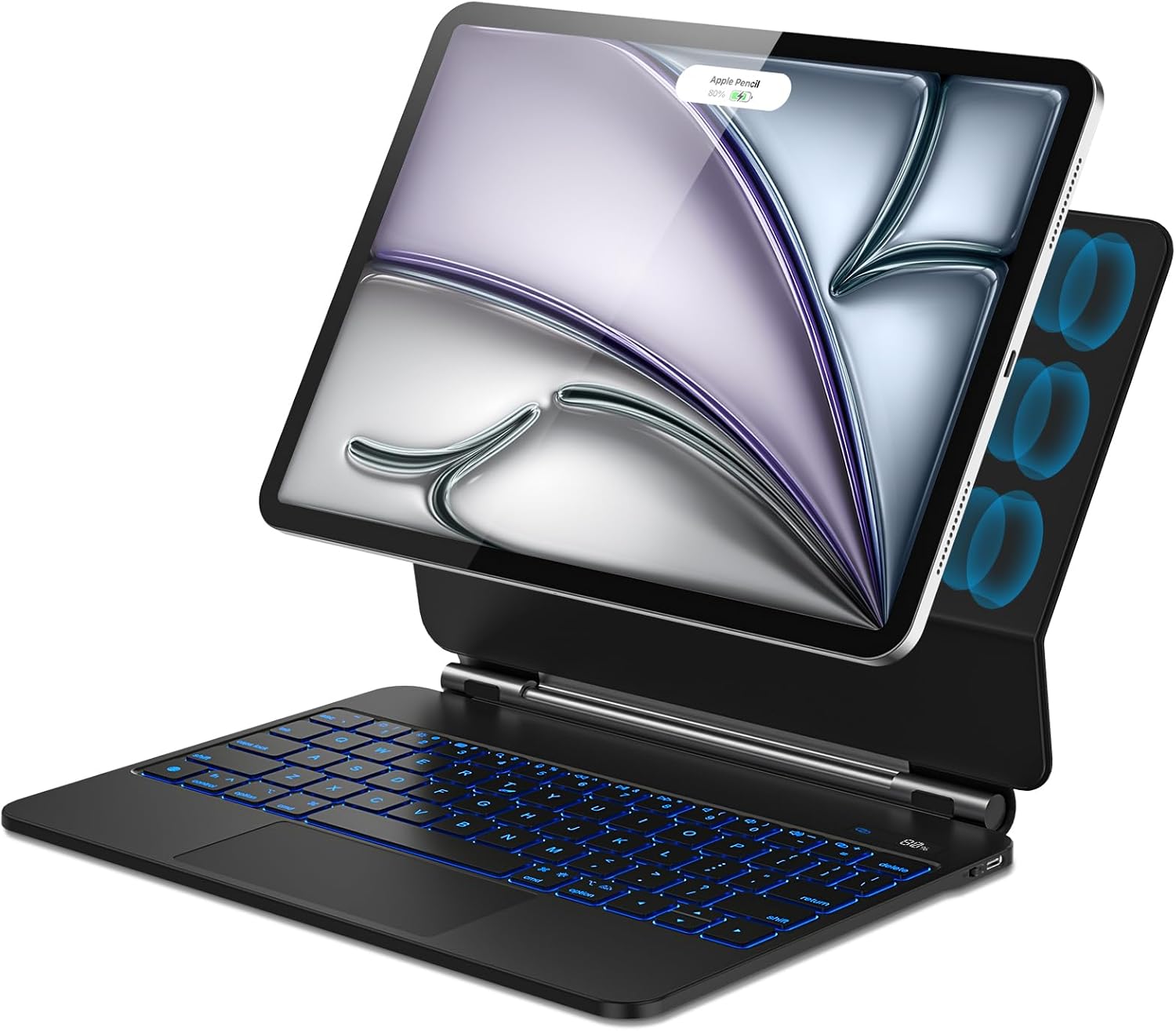 Keyboard for iPad Air 11 inch with Floating Stand and Backlit Keys