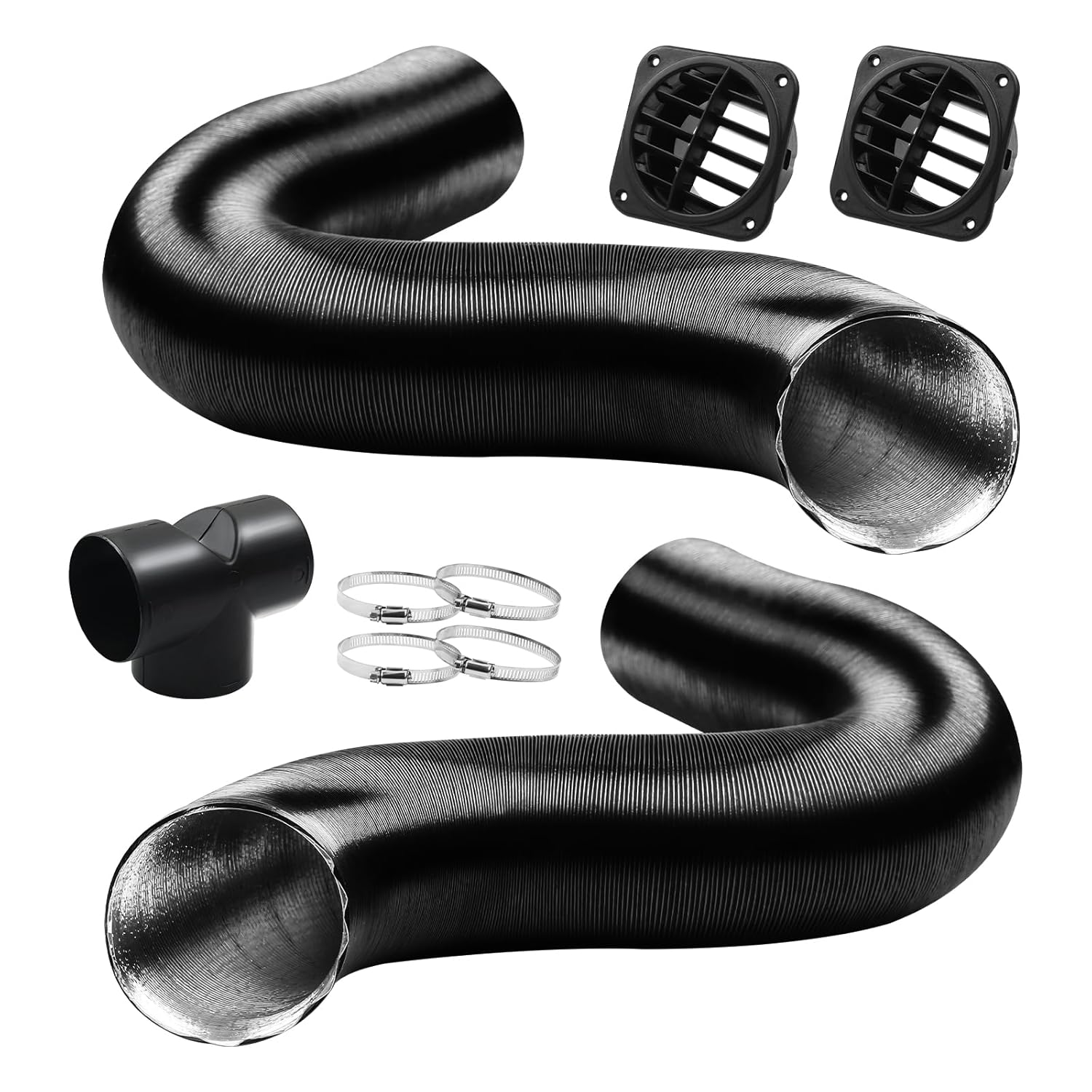 DTNESS 9-Pcs Heater Ducting Kit - Efficient Warm Air Distribution