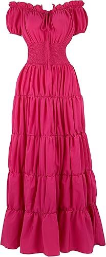 Zhitunemi Renaissance Costume Women Medieval Chemise Dress