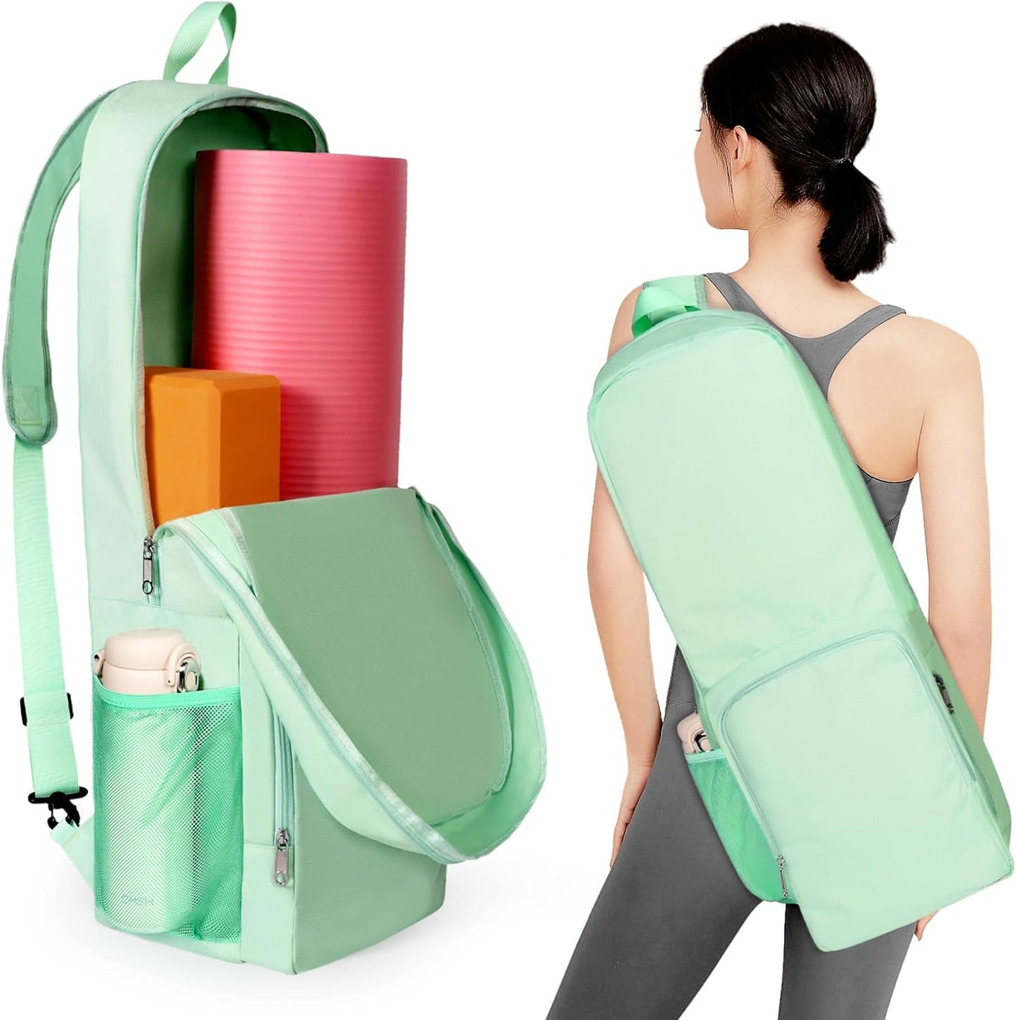 Waterproof Yoga Mat Bag with Wet Compartment - Tangoner