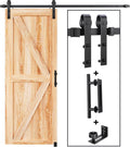 EaseLife 5 FT Sliding Barn Door Track and Handle Hardware Kit - Smooth