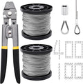 656ft Wire Rope Crimping Tool Kit - Complete Cable Rigging Set