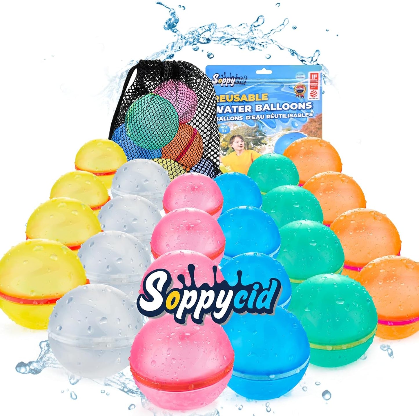 24 PCS Reusable Water Balloons for Endless Summer Fun