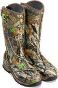 Rubber Hunting Boots for Men - Waterproof Insulated Camo 7mm Neoprene