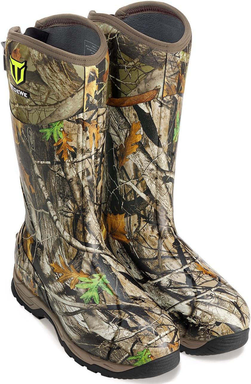 TIDEWE Waterproof Insulated Hunting Boots for Men, Size 6-14