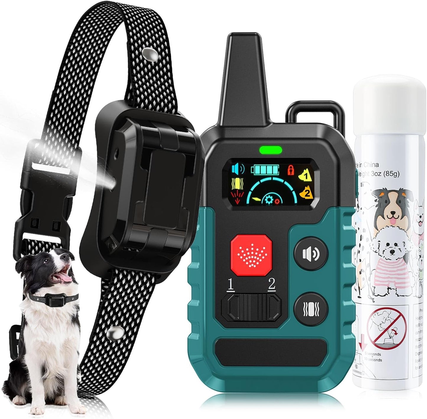 Humane Citronella Training Collar for Dogs with 4 Modes