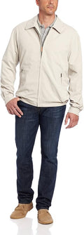 London Fog Men's Auburn Zip-Front Golf Jacket - Lightweight Cotton